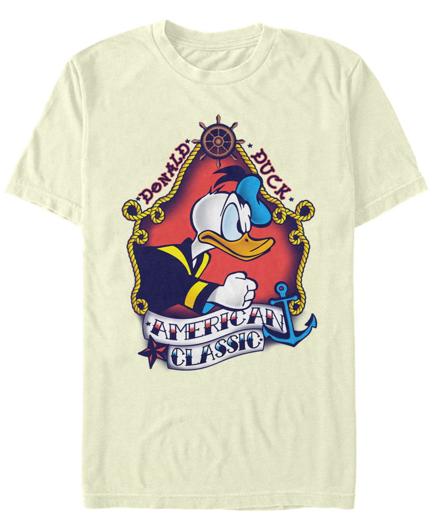 Мужская футболка Fifth Sun Sailor Donald Flash Short Sleeve, цвет: Натуральный — фото 1