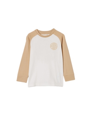 image of Cotton On Toddler Boys Tom Long Sleeve Raglan Tee
