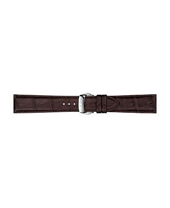 Tissot - Men's Swiss Automatic Powermatic 80 Silicium Brown Leather Strap Watch 40mm