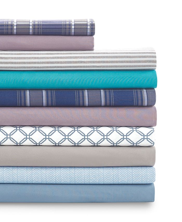 Sanders CLOSEOUT! Printed Microfiber 3 Pc. Sheet Set, Twin, Created for