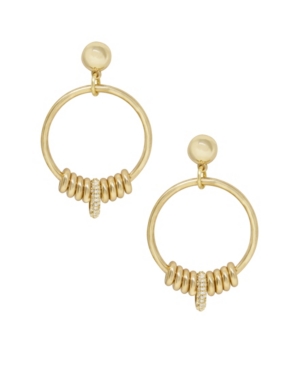 image of Ettika 18K Gold Multi-Ring Slider Women-s Earrings