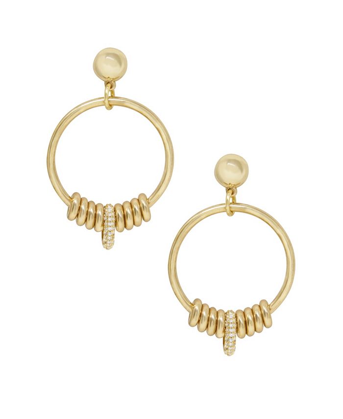 ETTIKA 18K Gold Multi-Ring Slider Women's Earrings - Macy's