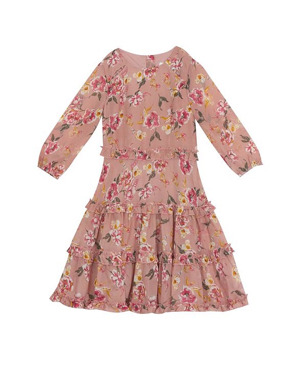 Rare Editions Big Girl Printed Chiffon Dress & Reviews All Girls' Dresses Kids Macy's
