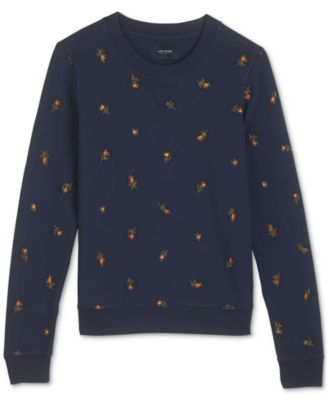 Lucky Brand - Cotton Embroidered Sweatshirt