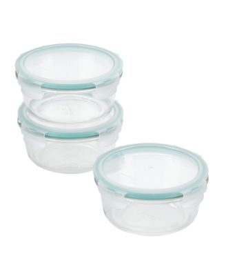 Lock n Lock - Purely Better Glass 13-Oz. Round 6-Pc. Food Storage Containers