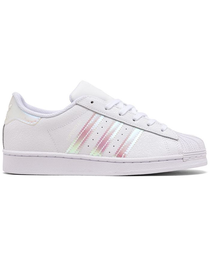 adidas Little Girls Superstar Casual Sneakers from Finish Line - Macy's