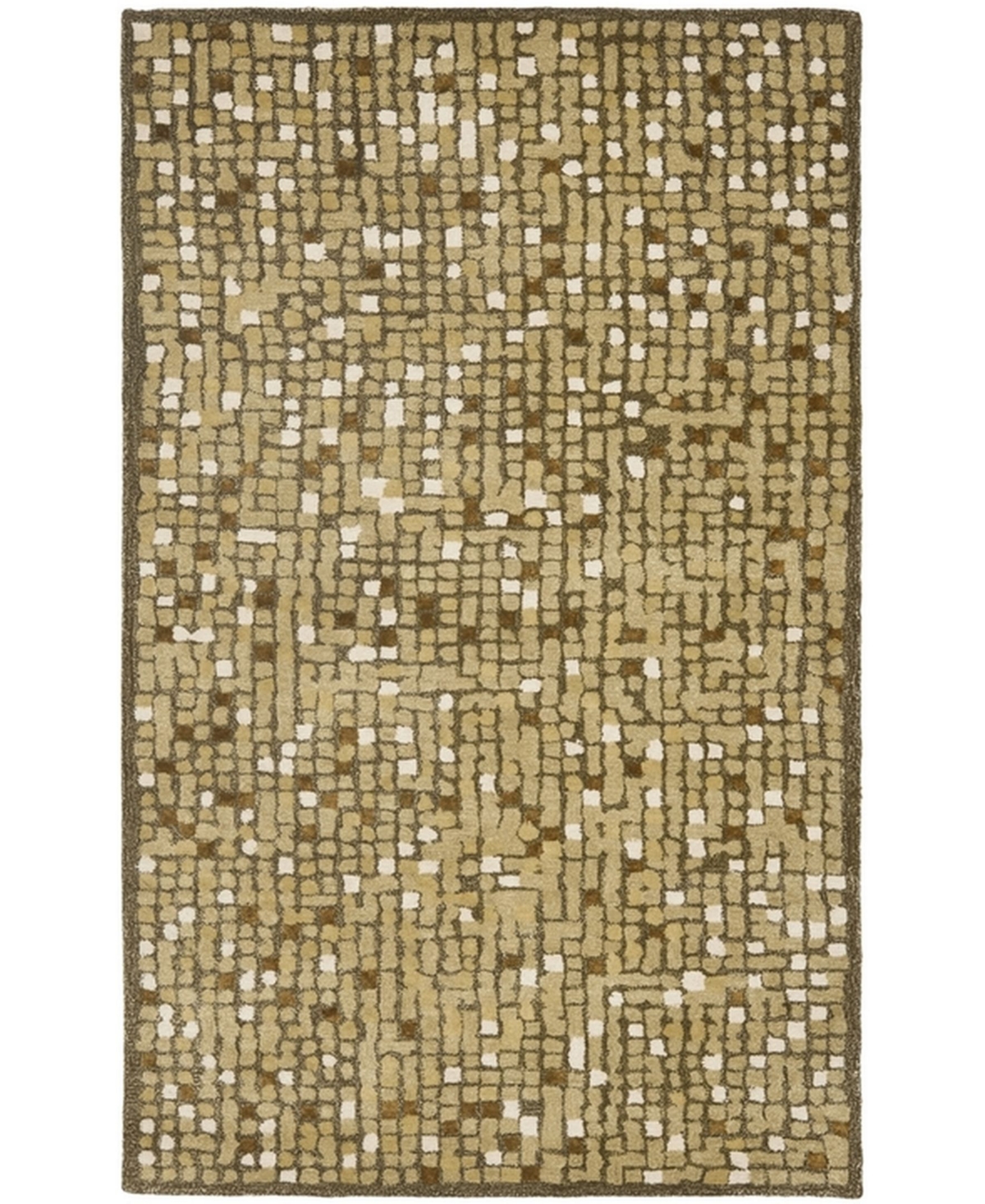 Martha Stewart Collection Mosaic MSR3623A Brown 8' x 10' Area Rug - Brown