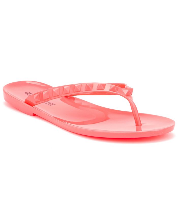 Olivia Miller Women's Ghoby Jelly Flip Flop Sandals - Macy's