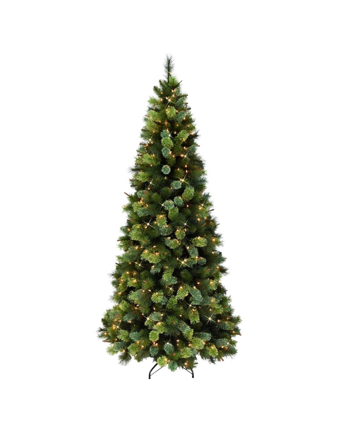 Puleo International 7.5 ft Pre-Lit Slim ArtificialTree