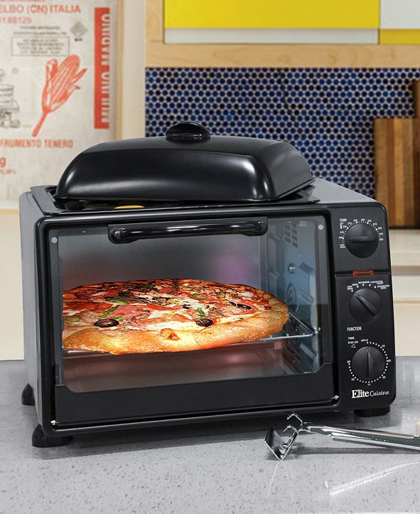 Elite Cuisine 0.8Cu. Ft. Multifunction Toaster Oven with Rotisserie