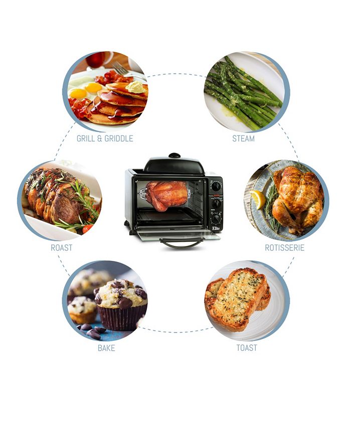 Elite Gourmet Elite Platinum 23L Convection Toaster Oven Rotisserie