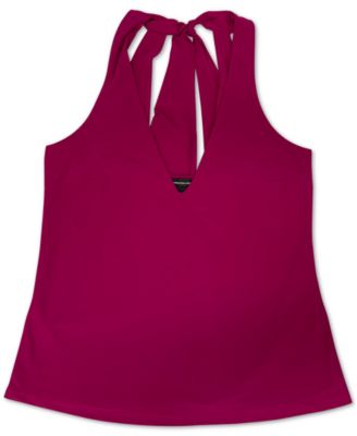 INC International Concepts - V-Neck Halter Top
