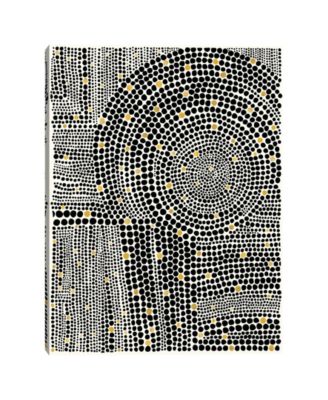 Fine Art Canvas - Clustered Dots B Gold by Natasha Marie Canvas Art Print