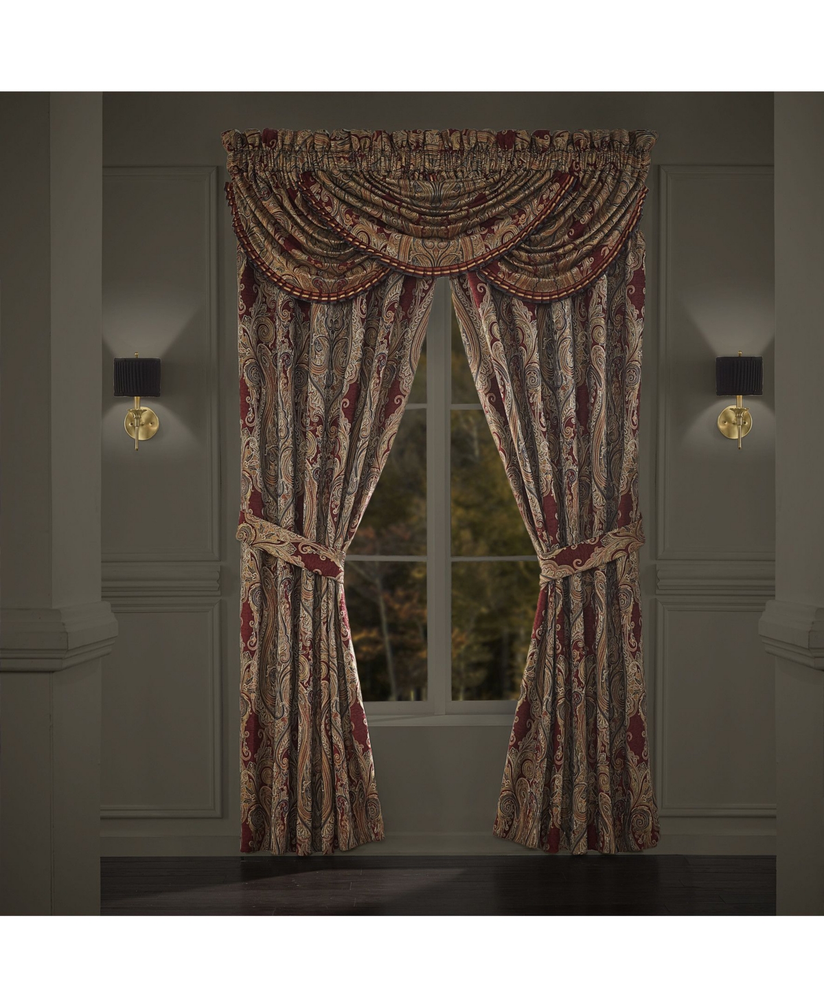 J Queen New York Garnet Window Panel Pair, 84