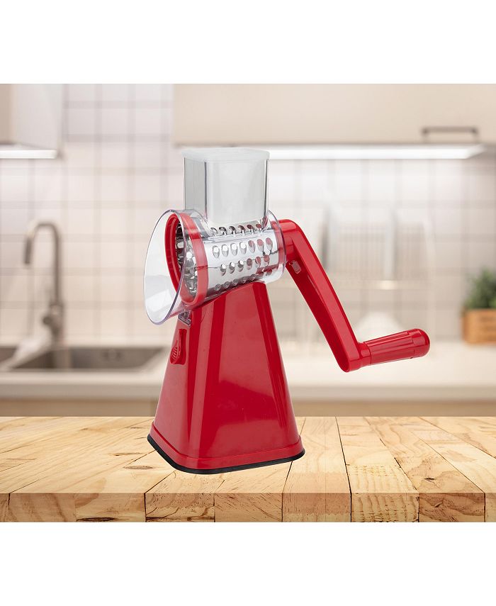 GCP Products Rotary Cheese Grater With Handle - Vegetable Slicer