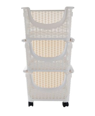 Mind Reader - 3-Tier Stackable Rolling Storage Containers