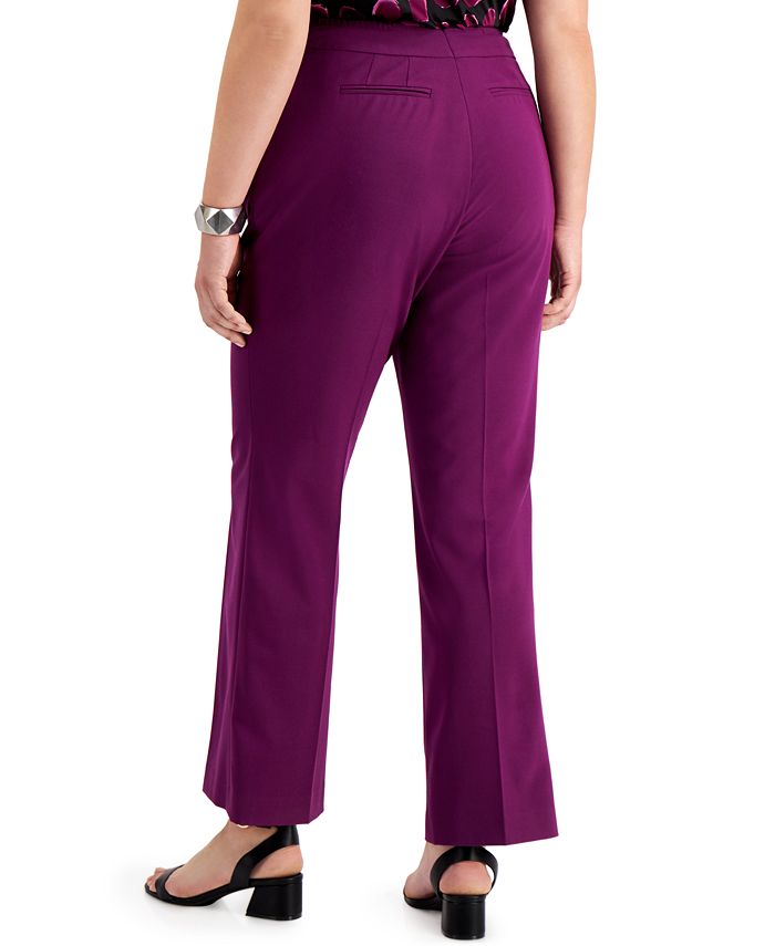 Bar III Trendy Plus Size Flare-Leg Pants, Created for Macy's - Macy's