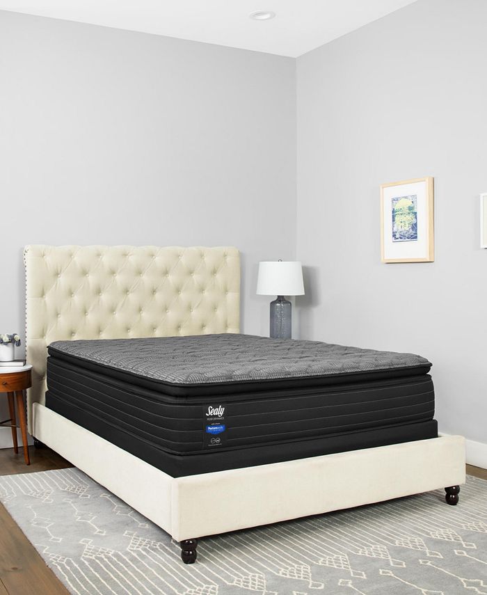 Sealy Premium Posturepedic Beech St 13.5" Plush Euro Pillowtop Mattress Set Full Macy's