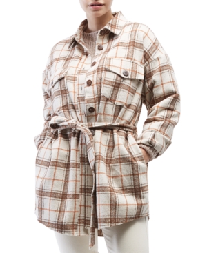 image of Oat Belted Shirt Jacket