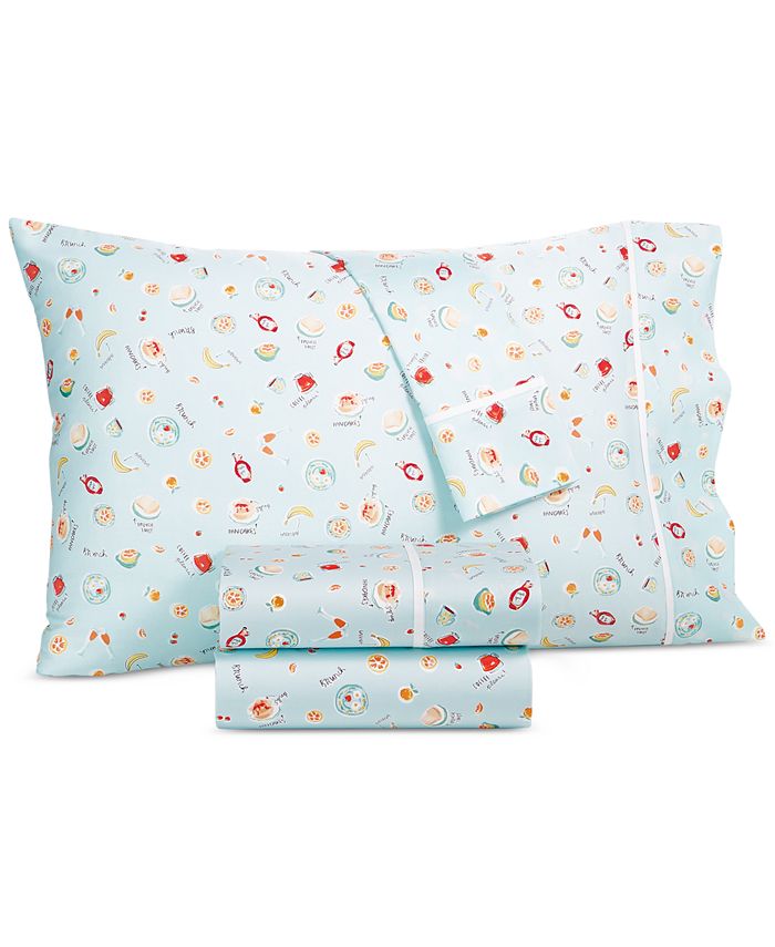 Whim by Martha Stewart Brunch 250 Thread Count 100 Cotton 4 Pc