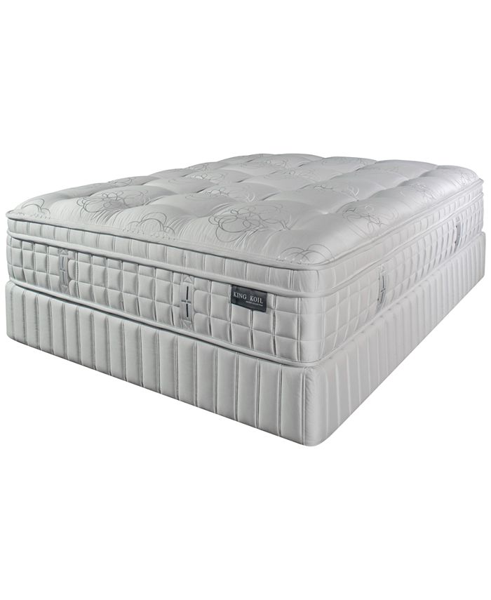 King Koil - Marlow 14.5" Plush Euro Pillow Top Mattress Set- Twin