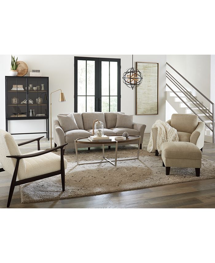 Furniture Closeout Lylie Fabric Sofa, Macys Living Room Leather Set