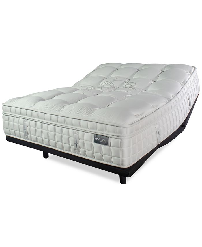 King Koil - Addington 15" Plush Box Pillow Top Mattress Set- Twin