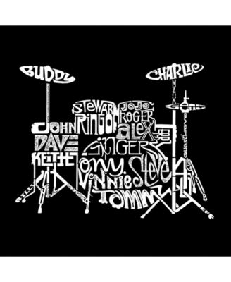 Drums Men's Raglan Word Art T-shirt