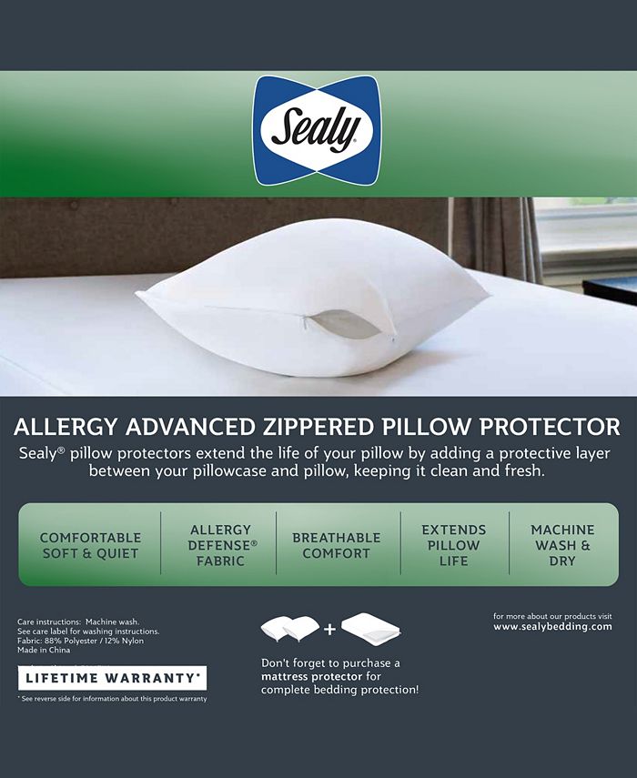 Sealy Allergy Defense Pillow Protector, Standard/Queen, Pack of 2 - Macy's