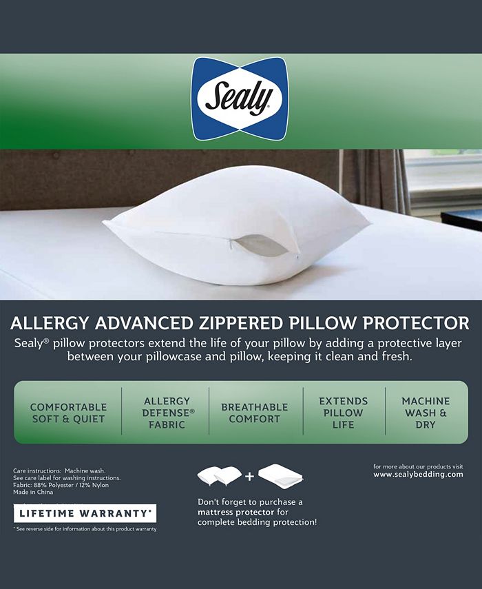Sealy Allergy Defense Pillow Protector, Standard/Queen, Pack of 2 Macy's