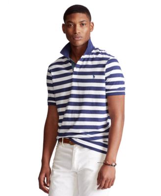 striped polo shirt for men