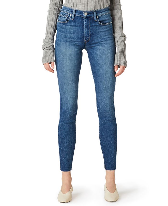 Hudson Jeans Barbara Ripped High-Rise Ankle Skinny Jeans - Macy's