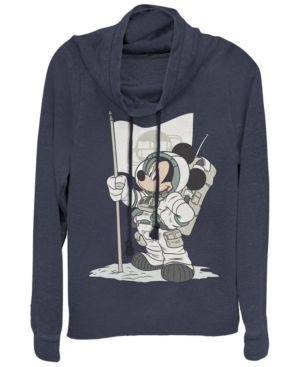 Fifth Sun Juniors Disney Mickey Classic Astro Mickey Fleece Cowl Neck Sweatshirt