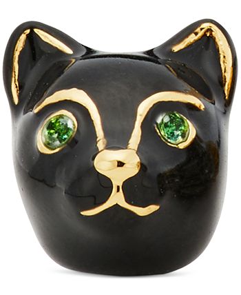kate spade new york Gold-Tone Crystal Fireball & Cat Mismatch Stud Earrings  & Reviews - Earrings - Jewelry & Watches - Macy's