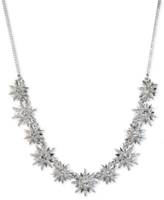 Givenchy - Crystal Starburst Statement Necklace, 16" + 3" extender