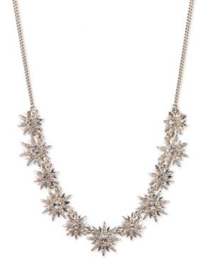 image of Givenchy Crystal Starburst Statement Necklace, 16