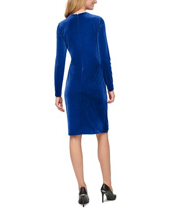 Blue velvet online calvin klein dress