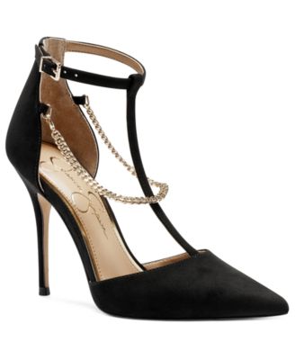 nine west t strap pumps