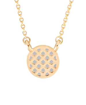 image of brook & york 14K Gold Plated Mystic Enamel Pineapple Necklace