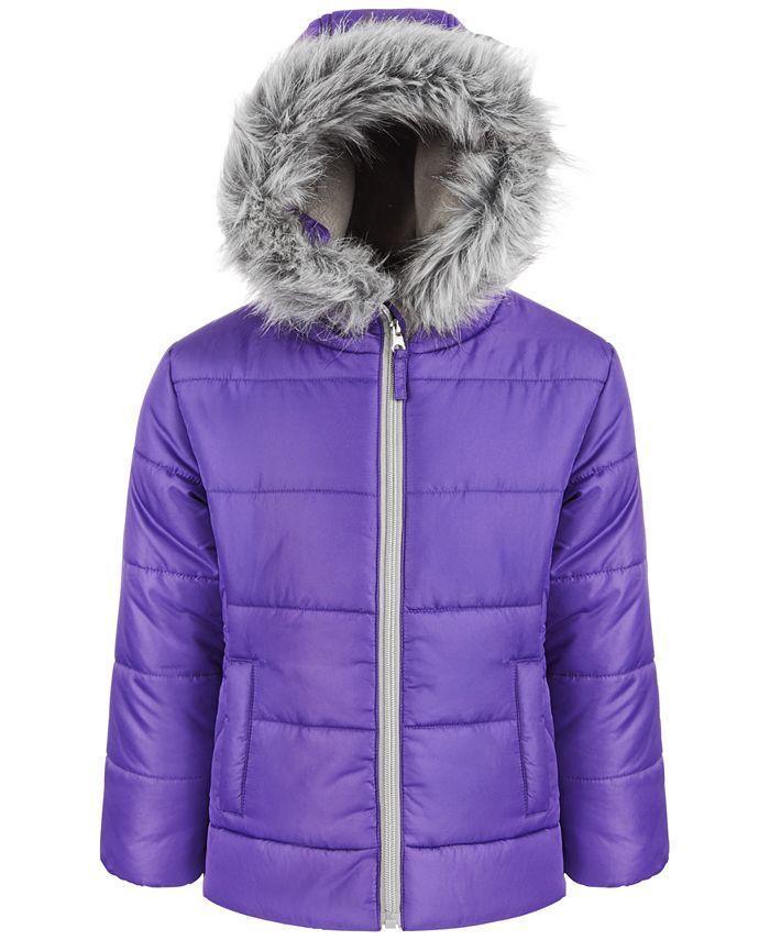 S Rothschild & CO Toddler Girls Quilted Puffer Coat - Macy's