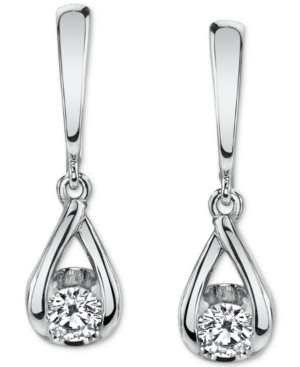 image of Diamond Teardrop Drop Earrings (1/5 ct. t.w.) , in 14k Gold or 14k White Gold