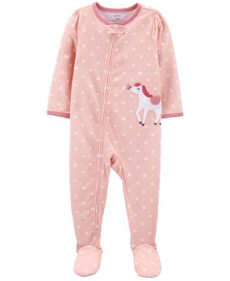 macy's baby girl pajamas