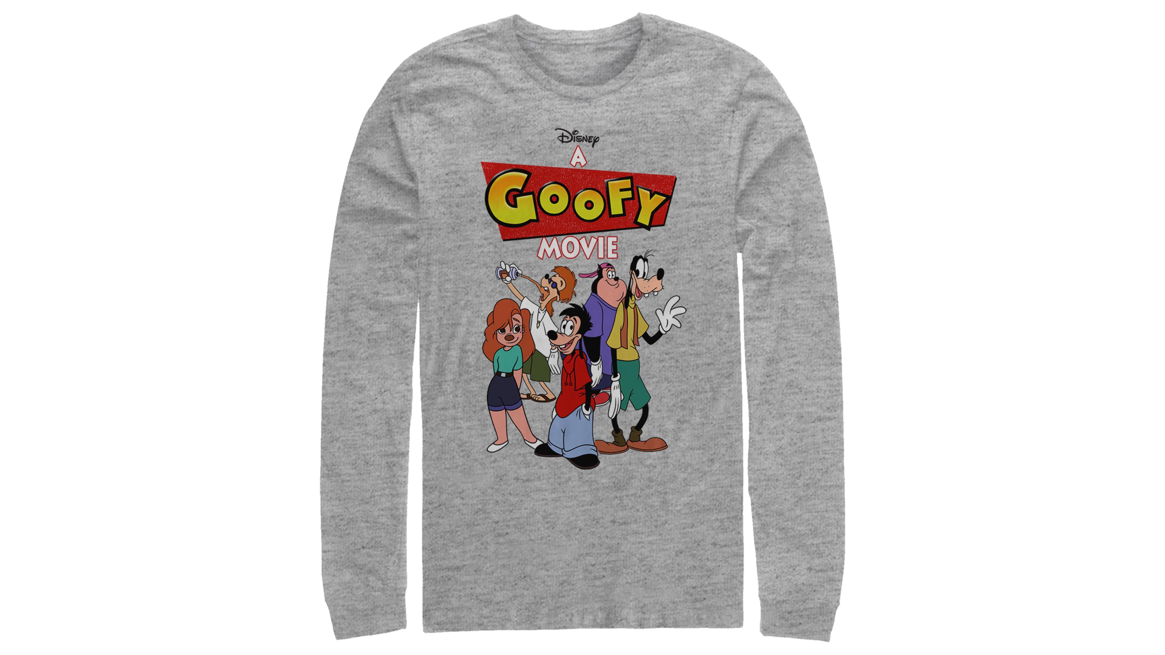 Fifth Sun A Goofy Movie Logo Group Men's Long Sleeve Crew Neck T-shirt