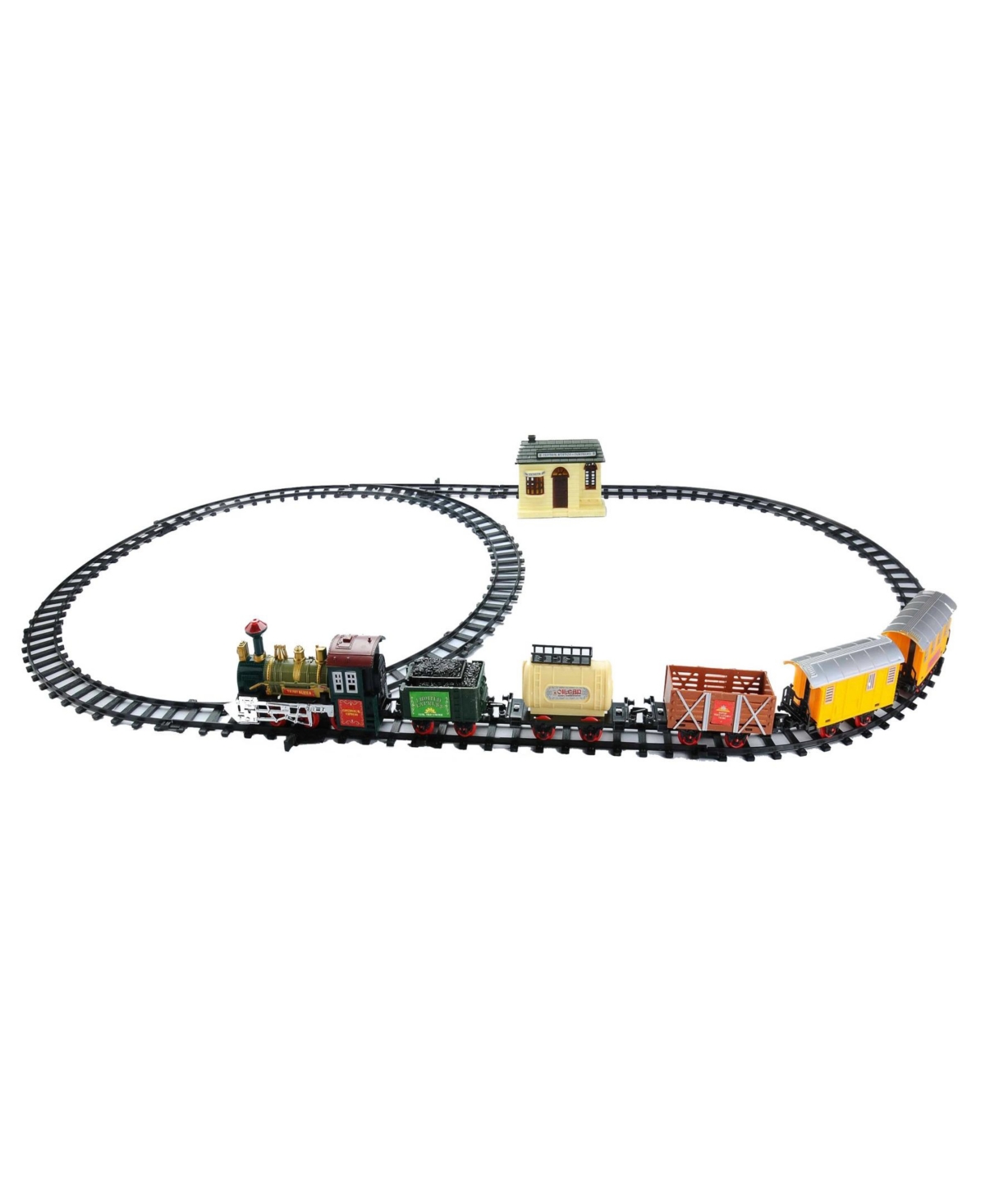 Northlight 18-Piece Battery Operated Lighted and Animated Continental Express Train Set with Sound