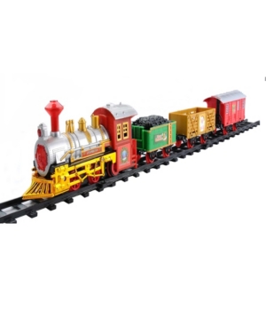Northlight Battery Operated Lighted And Animated Christmas Express Train Set With Sound In Red