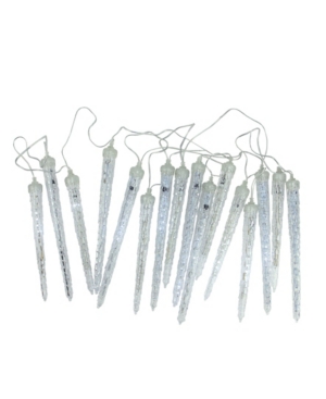 Northlight Transparent Dripping Icicle Snowfall Christmas Light Tubes