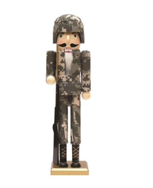 Northlight Beige And Army Soldier In Fatigues Christmas Nutcracker
