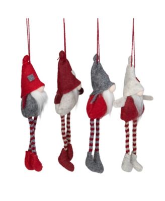Plush Gnome Christmas Ornaments