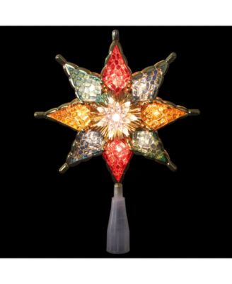 Pre-Lit Crystal-Point Star Christmas Tree Topper