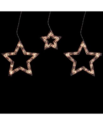 Clear Star Shaped Icicle Christmas Lights